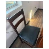 42' X 42' Bar Table, 2 Chairs & 2 Bar Stools