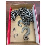 8' Chain 2 Hooks