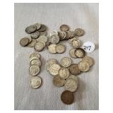 (50) 90% silver Roosevelt Dimes ($5 face value)