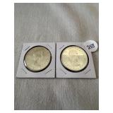 1962 & 1963 Canada 90% Silver Dollars, Circulated