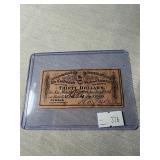 $30 Civil War Bond signed by Pres.Tyler's son