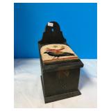 Salt Box w/Tapestry Pattern on lid (6' wide)