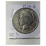 1935-S Peace Dollar