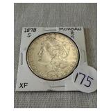 1878-S Morgan Silver Dollar. XF.