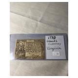 1778 Colonial Currency of Virginia
