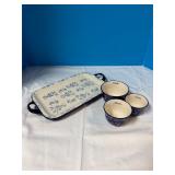 'Temptations' Serving Plate, and Measure cups