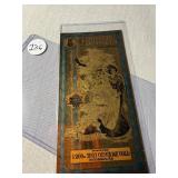 $5 Goldback currency 1/200th troy oz 24K gold
