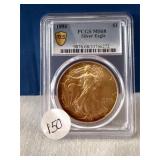 1994 Silver Eagle PCGS MS68 TONED