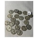 (20) Silver Washington Quarters -$5 face value