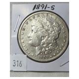 1891-S Morgan Dollar