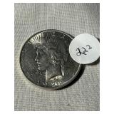 1922 Peace Dollar. XF