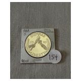 1988-S Olympiad Liberty 90% Proof Silver Dollar