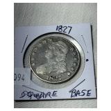 1827 Bust Half Dollar - Square Base