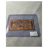 $30 Civil War Bond signed by Pres.Tyler's son