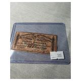 $30 Civil War Bond signed by Pres.Tyler's son