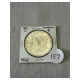 1881-O Morgan Silver Dollar MS62
