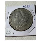 1881 Morgan Dollar