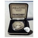 One oz. .999 silver- Peanuts Limited Ed. Medallion