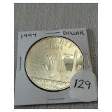 1994 Vietnam Veterans Memorial 90% Silver Dollar
