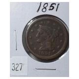 1851 Large Cent