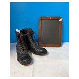 Pair Child's Boots (7.5 inches); School Slate