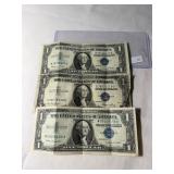 (3) $1 Silver Certificates