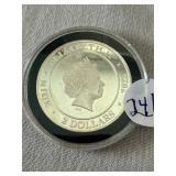 2022 NIUE $2 coin .999 silver USS Missouri Mighty