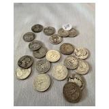 (20) Silver Washington Quarters ($5 face value)