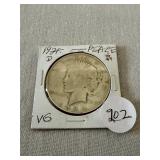 1934-D Peace Dollar. VG.