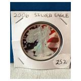 2006 Silver Eagle American Flag enhanced