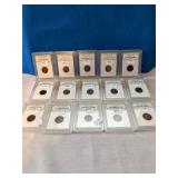 (15) Wheat Cents (1916 - 1939)