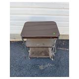 Vintage Mid-Century Metal Rolling Cart