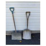 Two Vintage Garden Shovels