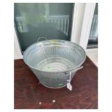 Galvanized Metal Tub with Handles
