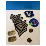US Military Insignia and Dog Tag Lot