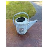 Vintage Hand-Painted Metal Watering Can