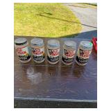 5 Vintage Old Mansion Coffee Jars