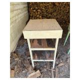 Vintage Painted Wooden Utility Stand