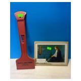 Vintage Religious Thermometer & Scraper