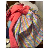 Vintage Pastel Striped Quilt