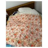 Vintage Floral Hand-Tied Quilt