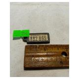 1942 Virginia Disabled Veterans Key Tag