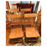 Set of 4 Spindle Back Chairs