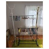 Assorted Garment Racks and Hangers