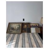 Vintage Wall Art and Picture Frames Lot