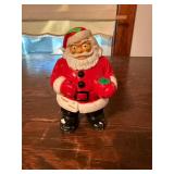 Vintage Molded Plastic Santa Claus