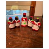 Vintage Ceramic Mammy Figurine Set