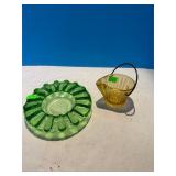 Pro-Tec-To Ashtray & Glass Basket Lot