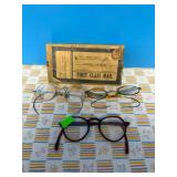 Three Vintage Spectacles and Mailing Box