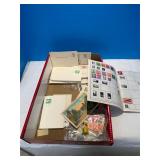 Vintage Stamp Album & Ephemera